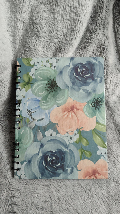 Libreta de Flores Azúl